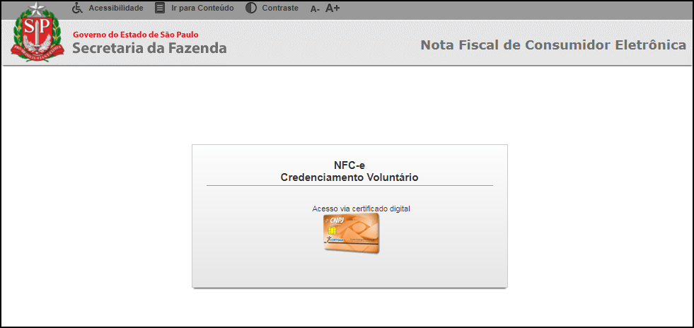 Emissão de NFC-e em São Paulo