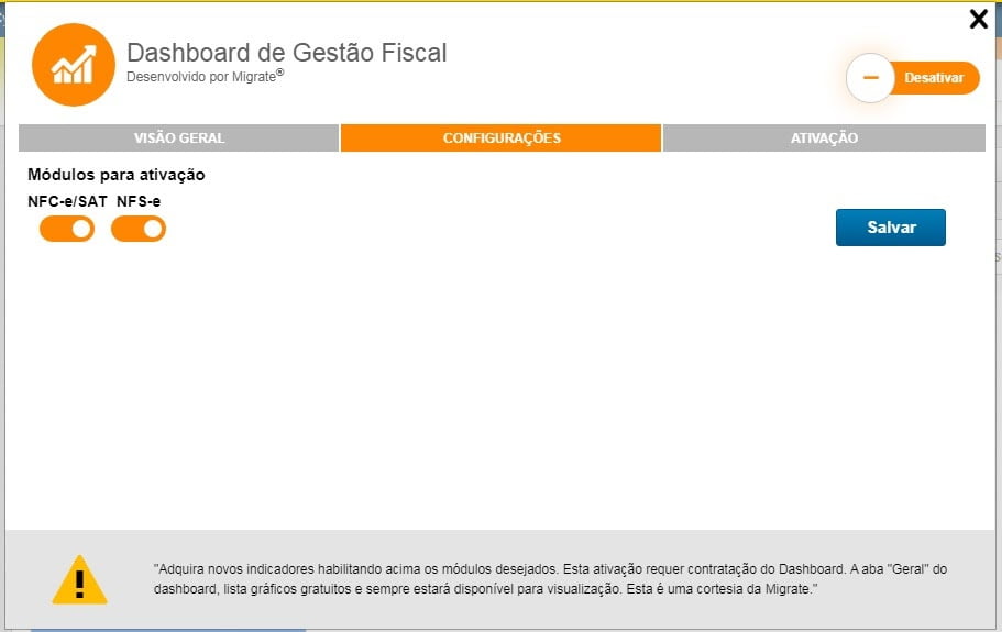 tela do invoiCy Dashboard